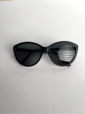 Catherine Deneuve cat-eye sunglasses w/ black outer frame